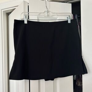 Black mini skirt